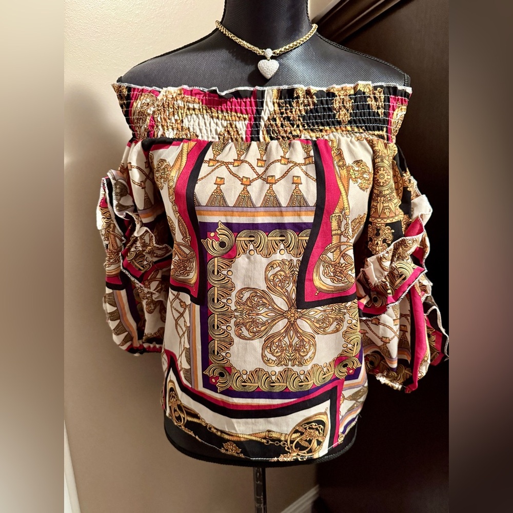 NWT Wanderlust Cotton-Poly Blouse, Sz S - Picture 11 of 11